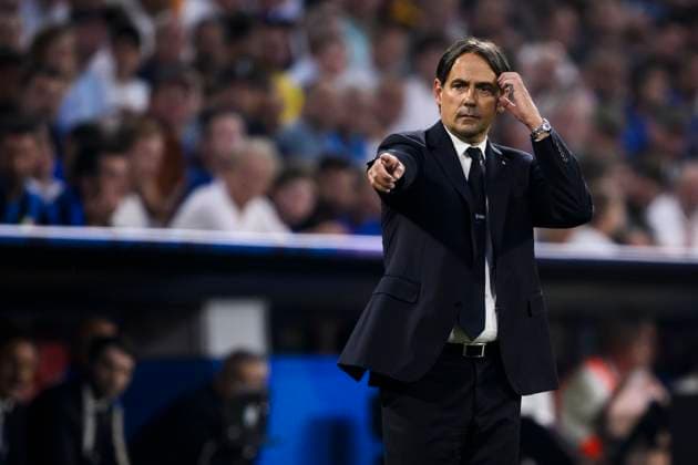 Paris Saint-Germain FC v FC Internazionale - UEFA Champions League Simone Inzaghi, head coach of FC Internazionale, gestures during the UEFA Champions League final football match between Paris Saint-Germain FC and FC Internazionale. Munich Germany Copyright: xNicoloxCampox