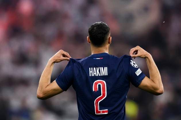 Paris Saint-Germain FC v FC Internazionale - UEFA Champions League Achraf Hakimi of Paris Saint-Germain celebrates after scoring a goal during the UEFA Champions League final football match between Paris Saint-Germain FC and FC Internazionale. Munich Germany Copyright: xNicoloxCampox