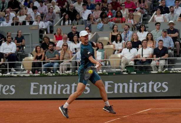 TENNIS - French Open 2025 PARIS,FRANCE,31.MAY.25 - TENNIS - ATP, Tennis Herren World Tour, French Open, Roland Garros, Grand Slam. Image shows Filip Misolic (AUT).  GEPAxpictures xMichaelxRiedler
