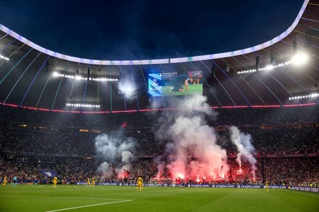 PSG fans happiness after PSG s Achraf Hakimi scored a goal during the 2025 Soccer Champions League Final Match between Paris Saint-Germain FC vs Inter - Internazionale at the Munich Football Arena in Munich, Germany, 31 May 2025  Copyright: xFabrizioxCarabelli IPAxSportx xipa-agency.netx xx IPA_58462481 IPA_Agency_IPA58462481