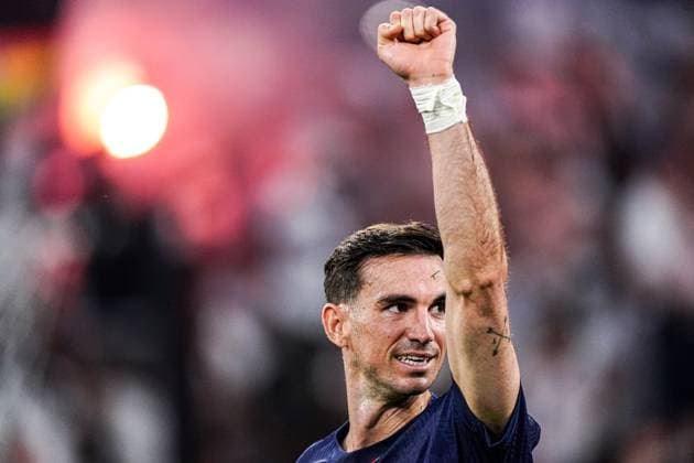 2025-05-31 Paris Saint-Germain v FC Internazionale Milano - UEFA Champions League Final 2025 MUNICH, GERMANY - MAY 31: Fabian Ruiz of Paris Saint-Germain celebrates the goal during the UEFA Champions League Final 2025 match between Paris Saint-Germain and FC Internazionale Milano at Munich Football Arena on May 31, 2025 in Munich, Germany. Munich Munich Football Arena Germany Content not available for redistribution in The Netherlands directly or indirectly through any third parties. Copyright: xJorisxVerwijstx