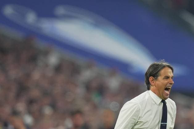 Inter MilanÕs head coach Simone Inzaghi during the Uefa Champions League Final soccer match between Paris Saint Germain and FC Inter at Allianz Arena in Munich , Germany - Saturday May 31, 2025 . - Soccer  Copyright: xSpada LaPressex