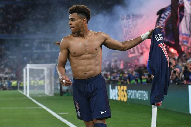 Soccer Champions League Final Paris Saint Germain Inter Milan on 31 05 2025 at the Fußball Arena München in Munich Goal celebration to 3 0 by Desire Doue Paris xRx