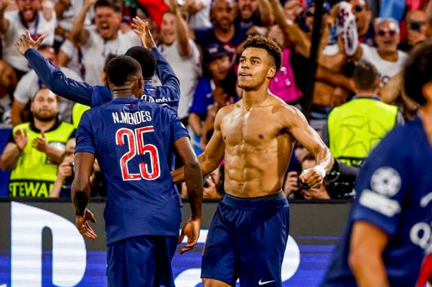 DÃ sirÃ DouÃ of Paris Saint-Germain celebrates after scoring his teams third goal Paris Saint-Germain v FC Internazionale Milano, UEFA Champions League Final 2025, Paris Saint-Germain and FC Internazionale Milano, Munich Football Arena, May 31, 2025, Munich, Germany.