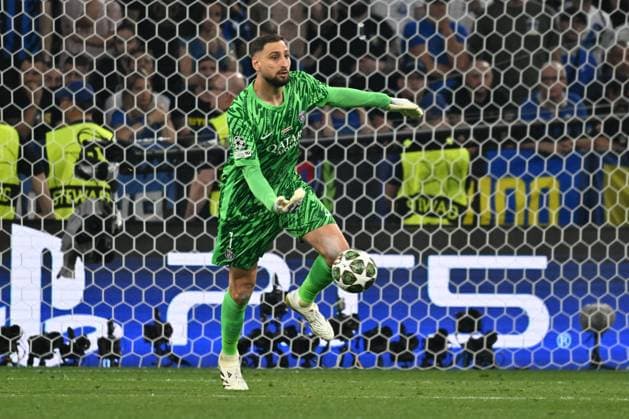 31 05 2025, xsltx, Football UEFA Champions League Final 2025, Paris St Germain Inter Milan v l Gianluigi Donnarumma Paris St Germain DFL DFB REGULATIONS PROHIBIT ANY USE OF PHOTOGRAPHS as IMAGE SEQUENCES and or QUASI VIDEO Muenchen