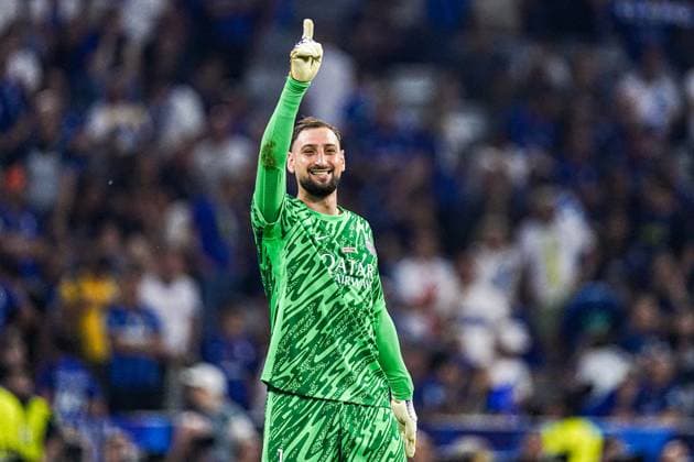 2025-05-31 Paris Saint-Germain v FC Internazionale Milano - UEFA Champions League Final 2025 MUNICH, GERMANY - MAY 31: goalkeeper Gianluigi Donnarumma of Paris Saint-Germain celebrates the win during the UEFA Champions League Final 2025 match between Paris Saint-Germain and FC Internazionale Milano at Munich Football Arena on May 31, 2025 in Munich, Germany. Munich Munich Football Arena Germany Content not available for redistribution in The Netherlands directly or indirectly through any third parties. Copyright: xJorisxVerwijstx