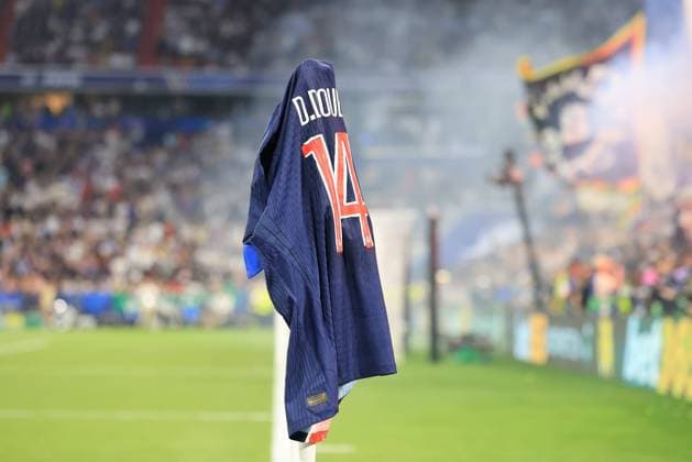 Munich 25 - UEFA Champions League final Pierre Teyssot MAXPPP ; Munich 25 - UEFA Champions League final . Munich, Germany on May 31, 2025. UEFA Champions League final football match Paris Saint-Germain PSG against Inter Milan on May 31, 2025. Desire Doue (PSG) jersey Pierre Teyssot Maxppp Munich Bavaria Germany  Copyright: xMAXPPPxPierrexTeyssotx TEP62843 TEP62843