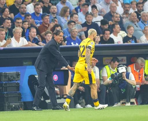 Champions League final football match between Internazionale Milano vs of FC Paris Saint-Germain During the UEFA Champions League final in Munich on 31 05 2025 between Internazionale Milano vs FC Paris Saint-Germain at the Allianz Arena in Munich. In photo: Simone Inzaghi head coach of FC Internazionale Munich stadio Allianz Arena Bavaria Germania Copyright: xFABIOxSASSOxFabioxSassox Napoli Cagliari2025_05_31Fabio Sasso6341