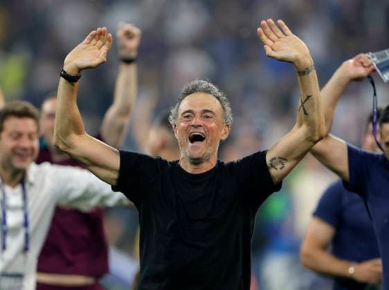 Paris Saint-Germain v FC Internazionale Milano - UEFA Champions League Final 2025 Luis Enrique, head coach of Paris Saint-Germain celebrates after winning the UEFA Champions League Final 2025 between Paris Saint-Germain and FC Internazionale Milano at Munich Football Arena on May 31, 2025 in Munich, Germany. Munich Munich Football Arena Germany Germany Copyright: xRichardxSellers Sportsphoto APLx 14127904