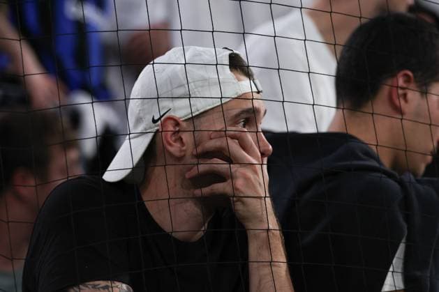 Disappointment of the Inter fans during the 2025 Soccer Champions League Final Match between Paris Saint-Germain FC vs Inter - Internazionale at the Munich Football Arena in Munich, Germany, 31 May 2025  Copyright: xFabrizioxCarabelli IPAxSportx xipa-agency.netx xx IPA_58465711 IPA_Agency_IPA58465711
