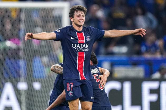 2025-05-31 Paris Saint-Germain v FC Internazionale Milano - UEFA Champions League Final 2025 MUNICH, GERMANY - MAY 31: Joao Neves of Paris Saint-Germain in tears after winning during the UEFA Champions League Final 2025 match between Paris Saint-Germain and FC Internazionale Milano at Munich Football Arena on May 31, 2025 in Munich, Germany. Munich Munich Football Arena Germany Content not available for redistribution in The Netherlands directly or indirectly through any third parties. Copyright: xJorisxVerwijstx