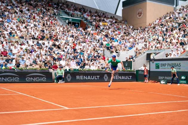 2025-05-31 French Open Roland Garros PARIS, FRANCE - MAY 31: Jannik Sinner of Italy during the French Open at Roland Garros on May 31, 2025 in Paris, France. Paris Roland Garros France Content not available for redistribution in The Netherlands directly or indirectly through any third parties. Copyright: xMarleenxFouchierx