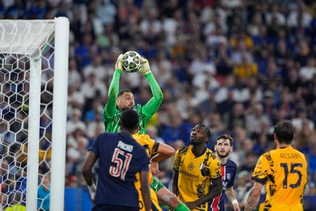 May 31, 2025, Munich, Baviera, Germany: Gianluigi Donnarumma of Paris Saint-Germain in action during of the UEFA Champions League Final 2025 between Paris Saint-Germain and FC Internazionale Milano at Munich Football Arena on May 31, 2025 in Munich, Germany. Munich Germany - ZUMAa181 20250531_zaa_a181_342 Copyright: xDennisxAgyemanx