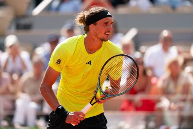 2025-05-31 French Open Roland Garros PARIS, FRANCE - MAY 31: Alexander Zverev of Germany during the French Open at Roland Garros on May 31, 2025 in Paris, France. Paris Roland Garros France Content not available for redistribution in The Netherlands directly or indirectly through any third parties. Copyright: xMarleenxFouchierx