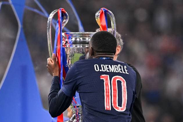 Paris Saint-Germain v Inter Milan - UEFA Champions League 2024 2025, Final 10 Ousmane DEMBELE (psg) during the UEFA Champions League 2024 2025, final match between Paris and Inter at Allianz Arena on May 31, 2025 in Munich, Germany. Munich Allemagne  Copyright: xFEPx 776328581