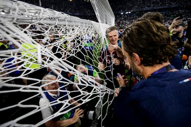 FOOTBALL : PSG vs Inter de Milan- Finale Ligue des Champions MUNCHEN, 31 05 2025, Allianz Arena PSG players celebrate during the UEFA Champions League Final match between Paris Saint Germain and FC Internazionale Milano at Munich Football Arena  Copyright: xx