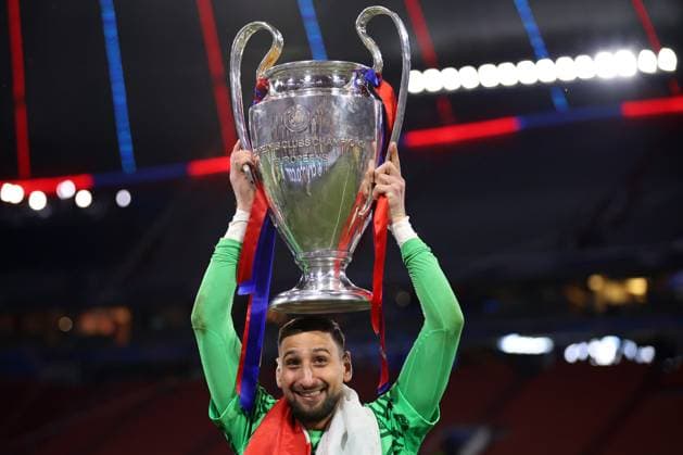 Sport Bilder des Tages Paris Saint-Germain v FC Internazionale Milano - UEFA Champions League Final 2025 Gianluigi Donnarumma of Paris Saint-Germain Fc celebrates the victory at the end of the UEFA Champions League Final 2025 match between Paris Saint-Germain Fc and Fc Internazionale Milano at Munich Football Arena on May 31, 2025 in Munich, Germany. Munich Munich Football Arena Germany Copyright: xMarcoxCanonierox