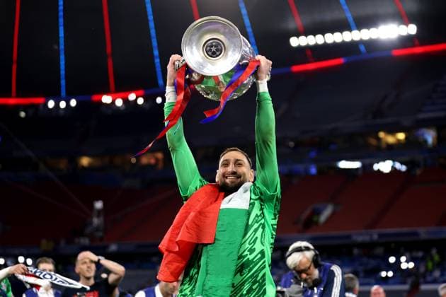 Paris Saint-Germain v FC Internazionale Milano - UEFA Champions League Final 2025 Gianluigi Donnarumma of Paris Saint-Germain Fc celebrates the victory at the end of the UEFA Champions League Final 2025 match between Paris Saint-Germain Fc and Fc Internazionale Milano at Munich Football Arena on May 31, 2025 in Munich, Germany. Munich Munich Football Arena Germany Copyright: xMarcoxCanonierox