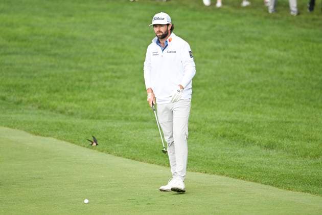 PGA, Golf Herren 2025: The Memorial Tournament MAY 31 May 31, 2025: Adam Hadwin (CAN) chips on the 1st tee during Round 3 of the Memorial Tournament in Dublin, Ohio. Brent Clark Cal Media (Credit Image: Â Brent Clark Cal Sport Media) Dublin Oh USA EDITORIAL USE ONLY Copyright: xx ZUMA-20250531_zma_c04_112.jpg BrentxClarkx csmphotothree388676