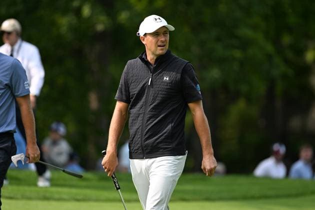 PGA, Golf Herren 2025: The Memorial Tournament MAY 31 May 31, 2025: Jordan Spieth (USA) on the 9th fairway during Round 3 of the Memorial Tournament in Dublin, Ohio. Brent Clark Cal Media (Credit Image: Â Brent Clark Cal Sport Media) Dublin Oh USA EDITORIAL USE ONLY Copyright: xx ZUMA-20250531_zma_c04_122.jpg BrentxClarkx csmphotothree388681