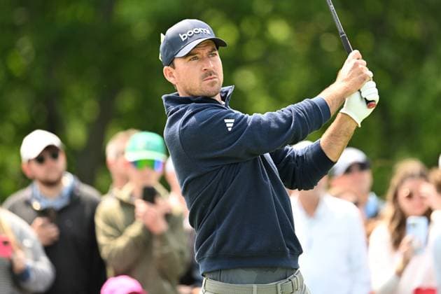 May 31, 2025: Nick Taylor (CAN) drives on the 1st hole during Round 3 of the Memorial Tournament in Dublin, Ohio. Cal Media Dublin USA - ZUMAc04_ 20250531_zma_c04_134 Copyright: xBrentxClarkx