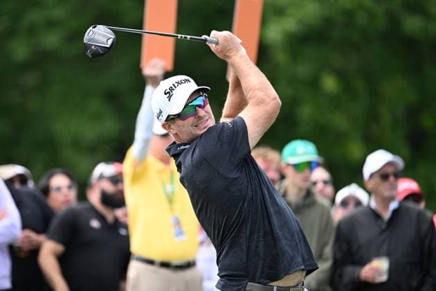 PGA, Golf Herren 2025: The Memorial Tournament MAY 31 May 31, 2025: Ryan Fox (NZL) drives on the 1st hole during Round 3 of the Memorial Tournament in Dublin, Ohio. Brent Clark Cal Media (Credit Image: Â Brent Clark Cal Sport Media) Dublin Oh USA EDITORIAL USE ONLY Copyright: xx ZUMA-20250531_zma_c04_131.jpg BrentxClarkx csmphotothree388700