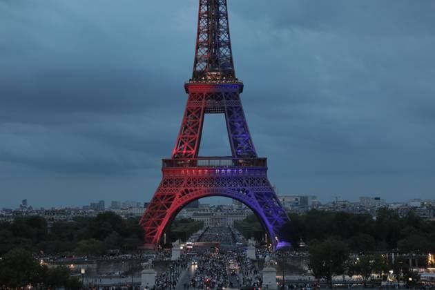 UEFA Champions League final match: Paris Saint-Germain v Inter Milan PARIS, FRANCE - MAY 31: Eiffel Tower is illuminated after PSG s goal during UEFA Champions League final match between Paris Saint-Germain and Inter Milan, in Paris, France on May 31, 2025. Mohamad Salaheldin Abdelg Alsayed Anadolu Paris France. Editorial use only. Please get in touch for any other usage.  Copyright: x2025xAnadoluxMohamadxSalaheldinxAbdelgxAlsayedx