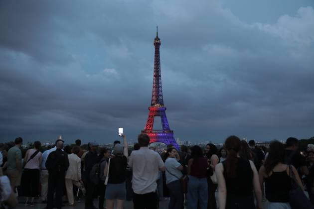 UEFA Champions League final match: Paris Saint-Germain v Inter Milan PARIS, FRANCE - MAY 31: Eiffel Tower is illuminated after PSG s goal during UEFA Champions League final match between Paris Saint-Germain and Inter Milan, in Paris, France on May 31, 2025. Mohamad Salaheldin Abdelg Alsayed Anadolu Paris France. Editorial use only. Please get in touch for any other usage.  Copyright: x2025xAnadoluxMohamadxSalaheldinxAbdelgxAlsayedx