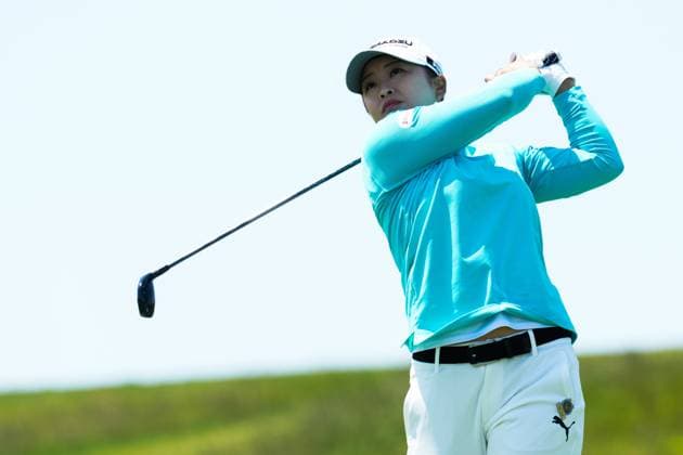 May 31, 2025, Madison, Wisconsin, USA: MAO SAIGO of Japan tees off during the third round of the 2025 LPGA, Golf Damen U.S. Womens Open at Erin Hills Golf Course in Erin, Wis. Madison USA - ZUMAb262 20250531_znp_b262_003 Copyright: xJeffxM.xBrownx
