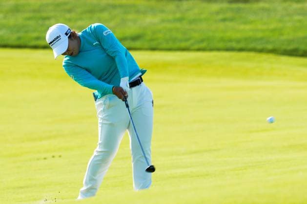 May 31, 2025, Madison, Wisconsin, USA: MAO SAIGO of Japan hits an approach shot during the third round of the 2025 LPGA, Golf Damen U.S. Womens Open at Erin Hills Golf Course in Erin, Wis. Madison USA - ZUMAb262 20250531_znp_b262_025 Copyright: xJeffxM.xBrownx