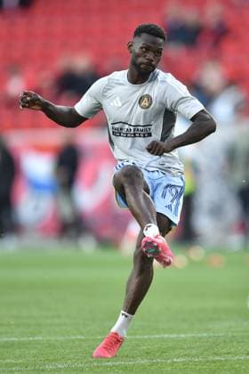 May 31, 2025, Harrison, New Jersey, USA: Atlanta United FC forward EMMANUEL LATTE LATH (19) in action at Sports Illustrated Stadium in Harrison New Jersey New York Red Bulls defeat Atlanta United 2 to 0 Harrison USA - ZUMAa301 20250531_aaf_a301_008 Copyright: xBrooksxVonxArxx