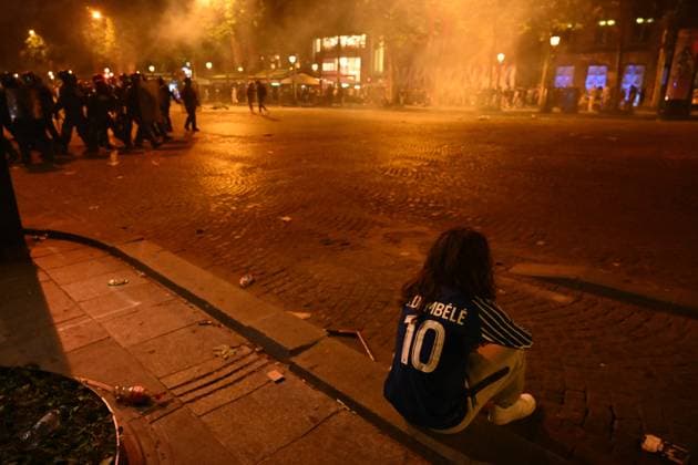 Incidents broke out in Paris following the Champions League Final won by PSG in Paris on June 1, 2025. - 01 06 2025 - France Ile-de-France (region) Paris -  JulienxMattiax xLexPictorium LePictorium_0309429