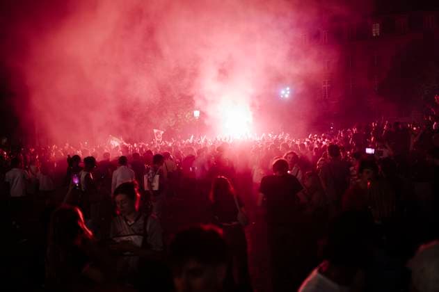 PSG-Inter Milan: after Paris won the Champions League final, there were scenes of jubilation in the capital, particularly in Repuplique where hundreds of fans gathered to celebrate the Parisian club s victory. - 01 06 2025 - France Paris Paris -  JanxSchmidt-Whitley LePictorium_0309433