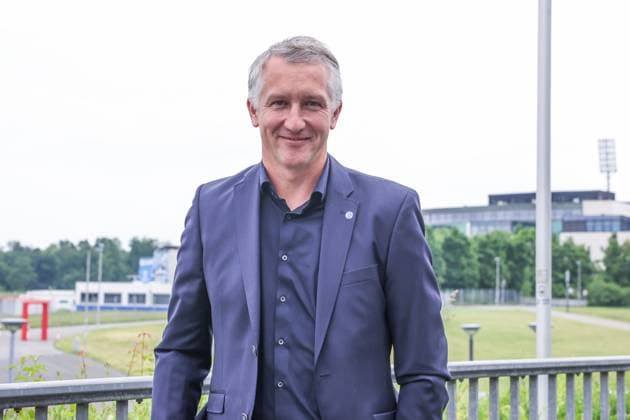 01 06 2025, Football, Season 2024 2025, 2 Bundesliga, Presentation of Frank Baumann, Chief Sports Officer Frank Baumann FC Schalke 04 Gelsenkirchen Veltins Arena NRW Germany xRHR FOTOx Copyright: RHR-FOTOx RHR-FOTO