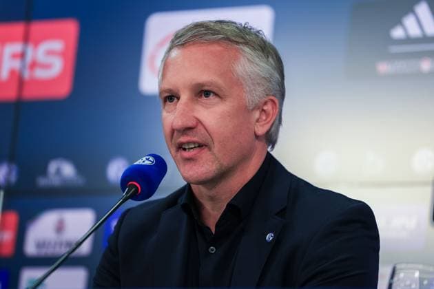 Presentation of Frank Baumann as Chief Sports Officer on 01 06 2025 at the VELTINS Arena in Gelsenkirchen Frank Baumann Chief Sports Officer Schalke xJRx