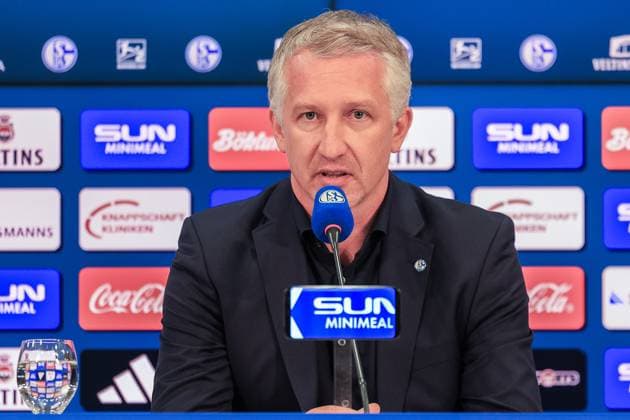 Presentation of Frank Baumann as Chief Sports Officer on 01 06 2025 at the VELTINS Arena in Gelsenkirchen Frank Baumann Chief Sports Officer Schalke xJRx