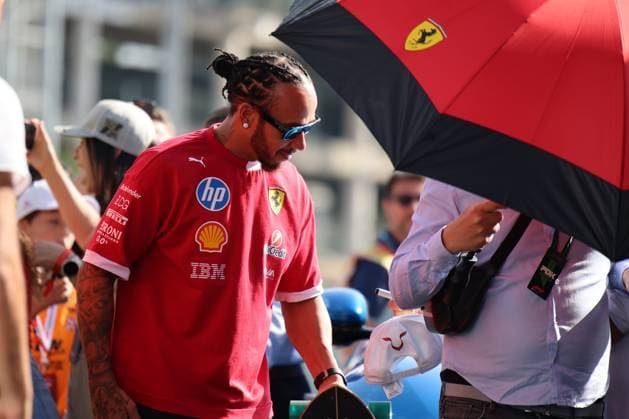 Lewis Hamilton Scuderia Ferrari HP, 44 , Race day, ESP, Formula 1 World Championship, Aramco Grand Prix of Spain, Circuit de Barcelona Catalunya, 2025 season, 01 06 2025 ITA, Formula 1 World Championship, Spanish Grand Prix, 01 06 2024 Barcelona Copyright: xEibner-Pressefoto AnnikaxGrafx EP_AGF