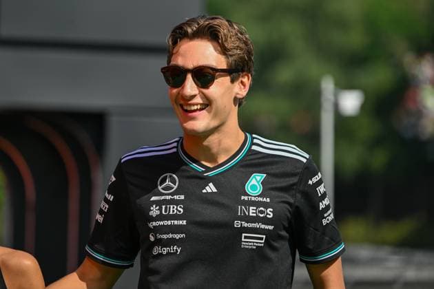 Formula 1 GP Barcelona Sunday, 01 06 2025 George Russell 63, Mercedes AMG Petronas F1 Team Formula 1 GP Barcelona Sunday, 01 06 2025 Copyright: xBEAUTIFULxSPORTS Erlhofx