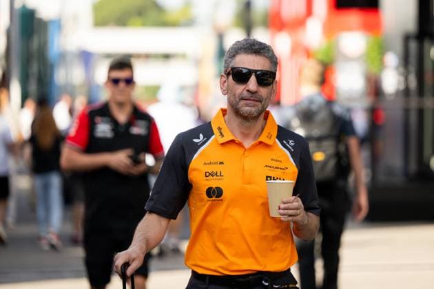 Andrea Stella McLaren Formula 1 Team, Team Principal , ESP, Formula 1 World Championship, Aramco Grand Prix of Spain, Circuit de Barcelona Catalunya, Race, 2025 season, 01 06 2025 ESP, Formula 1 World Championship, Aramco Grand Prix of Spain, Circuit de Barcelona Catalunya, Race, 2025 season, 01 06 2025 Barcelona Copyright: xEibner-Pressefoto Memmlerx EP_MMR