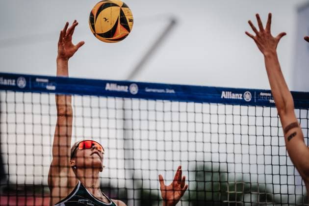 Beach Volleyball Women Allianz German Beach Tour 2025 Tourstop Hamburg 01 06 2025 Louisa Lippmann at the Attack Hamburg Active City Arena Heiligengeistf Hamburg Germany