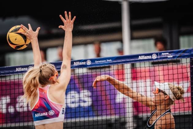 Beach Volleyball Women Allianz German Beach Tour 2025 Tourstop Hamburg 01 06 2025 Linda Bock at the Attack Hamburg Active City Arena Heiligengeistf Hamburg Germany