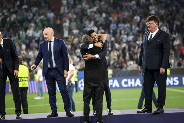 FOOTBALL : PSG vs Inter de Milan- Finale Ligue des Champions MUNCHEN, 31 05 2025, Allianz Arena Nasser Al-KhelaÃ¯fi ET LUIS ENRIQUE  Copyright: xElyxandroxCEGARRAx