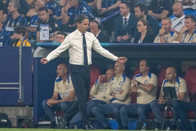 Frustration at Simone Inzaghi Inter Milan, Coach, Head Coach GER, Paris Saint Germain vs Inter Milan, Football, Men, UEFA Champions League Final Muenchen 2025, Season 2024 2025, 31 05 2025, GER, Paris Saint Germain vs Inter Milan, Football, Men, UEFA Champions League Final Muenchen 2025, Season 2024 2025, 31 05 2025 Muenchen Copyright: xEibner-Pressefoto WolfgangxFrankx EP_WFK