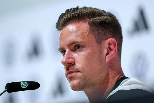 Soccer press conference national team on 01 06 2025 in Herzogenaurach Marc Andre ter Stegen Germany answers journalists questions xMSx