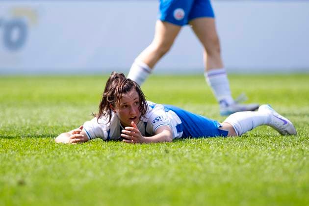 Regionalliga Nordost Frauen F C Hansa Rostock vs 1 FFV Erfurt Rostock 01 06 2025 Julia Heinschel 7 F C Hansa Rostock Regionalliga Nordost Frauen F C Hansa Rostock vs 1 FFV Erfurt Ostseestadion Rostock 01 06 2025 Copyright: xBEAUTIFULxSPORTS Duehringx