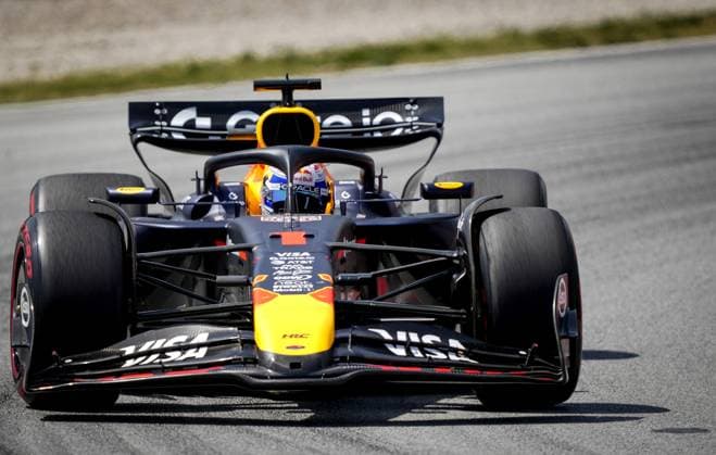 BARCELONA - Max Verstappen (Red Bull Racing) in action at the Circuit de Barcelona-Catalunya during the Spanish Grand Prix. ANP SANDER KING xVIxANPxSportx xxANPxIVx 529107723 originalFilename: 529107723.jpg