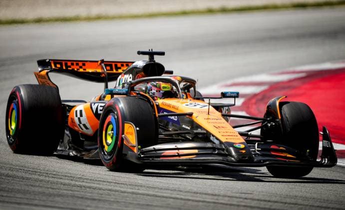 BARCELONA - Oscar Piastri (McLaren) in action at the Circuit de Barcelona-Catalunya during the Spanish Grand Prix. ANP SANDER KING xVIxANPxSportx xxANPxIVx 529108812 originalFilename: 529108812.jpg