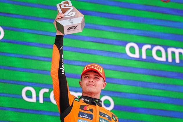 Lando Norris of Great Britain and McLaren , Race, F1 Grand Prix of Spain, on June 01, 2025 in Barcelona, Spain Photo by Diogo Cardoso DeFodi Images Lando Norris of Great Britain and McLaren , Race, F1 Grand Prix of Spain, Circuit de Barcelona Catalunya on June 1, 2025 in Barcelona, Spain Photo by Diogo Cardoso DeFodi Images