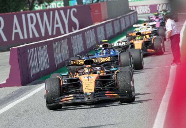 01 06 2025, Circuit de Catalunya, Barcelona, Formula 1 Aramco Grand Prix of Spain 2025 , in the picture winner Oscar Piastri AUS , McLaren F1 Team Photo by Hasan Bratic DeFodi Images