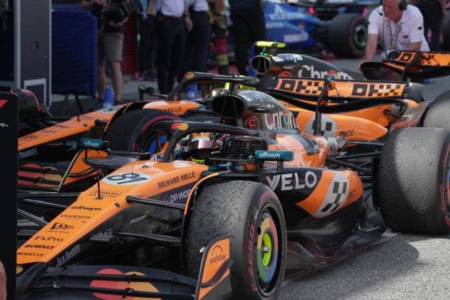 01 06 2025, Circuit de Catalunya, Barcelona, Formula 1 Aramco Grand Prix of Spain 2025 , in the picture winner Oscar Piastri AUS , McLaren F1 Team Photo by Hasan Bratic DeFodi Images